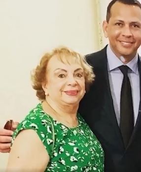 Lourdes Rodriguez with her son Alex Rodriguez